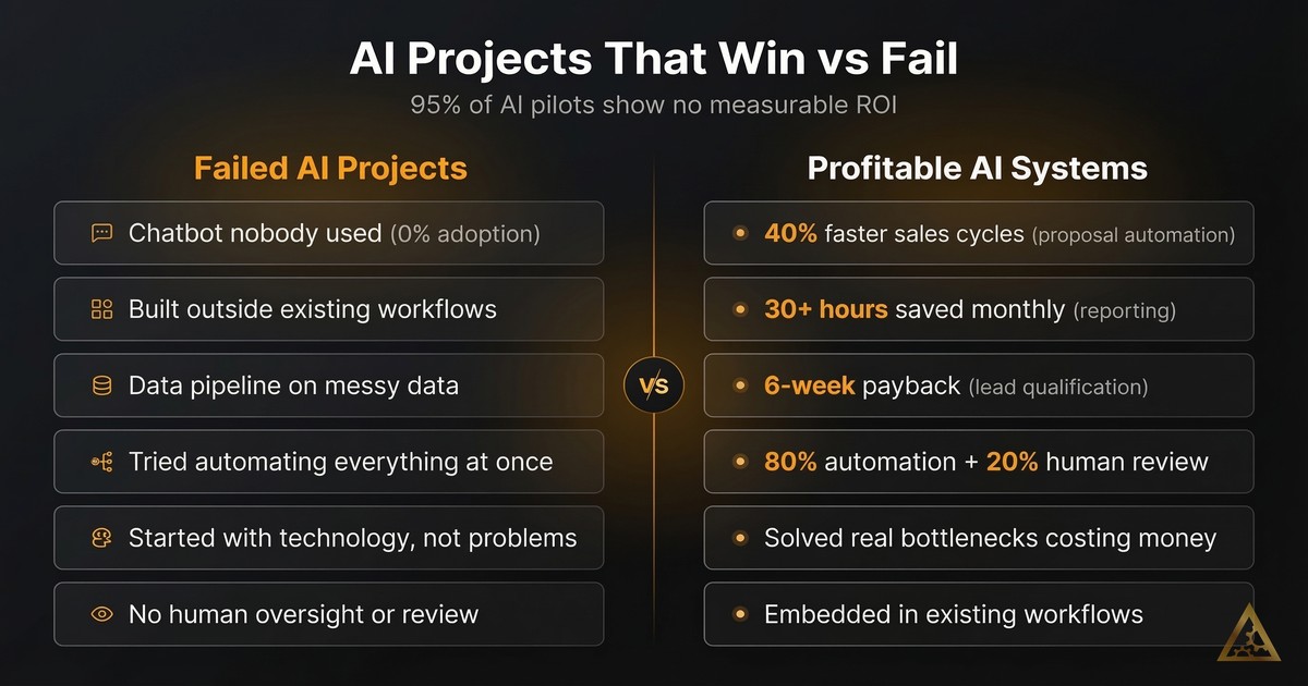 I Built Profitable AI Systems: What Worked and What Failed